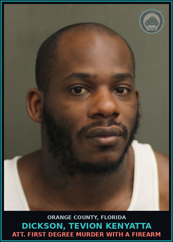 Booking mugshot of DICKSON, TEVION KENYATTA in Orange County