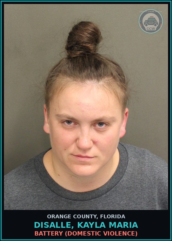 Booking mugshot of DISALLE, KAYLA MARIA in Orange County