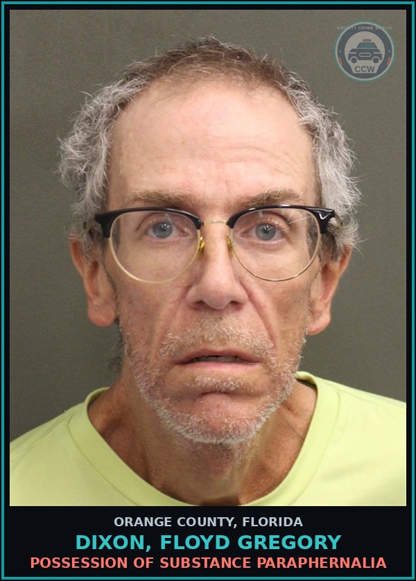 Booking mugshot of DIXON, FLOYD GREGORY in Orange County