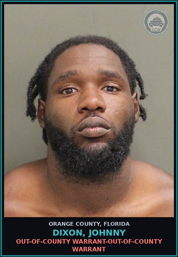 Booking mugshot of DIXON, JOHNNY in Orange County