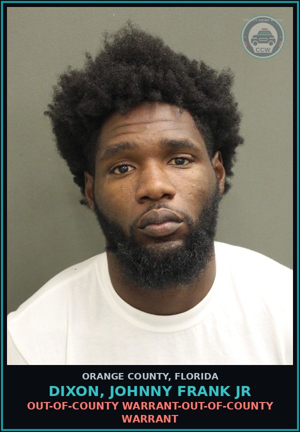 Booking mugshot of DIXON, JOHNNY FRANK JR in Orange County