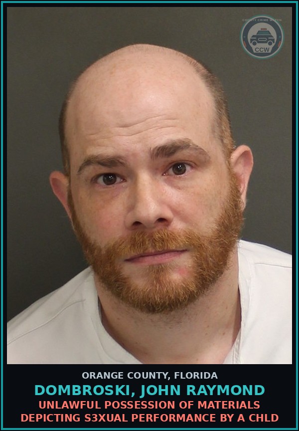 Booking mugshot of DOMBROSKI, JOHN RAYMOND in Orange County