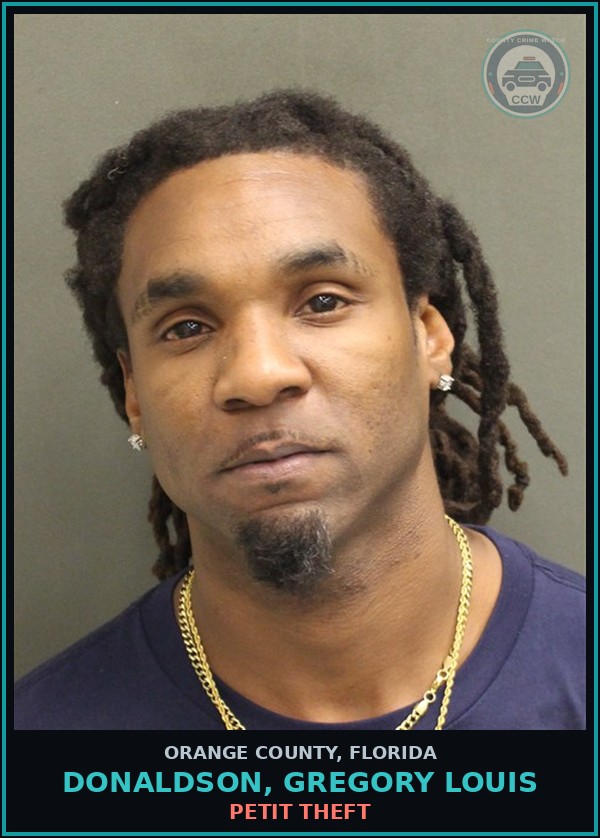 Booking mugshot of DONALDSON, GREGORY LOUIS in Orange County