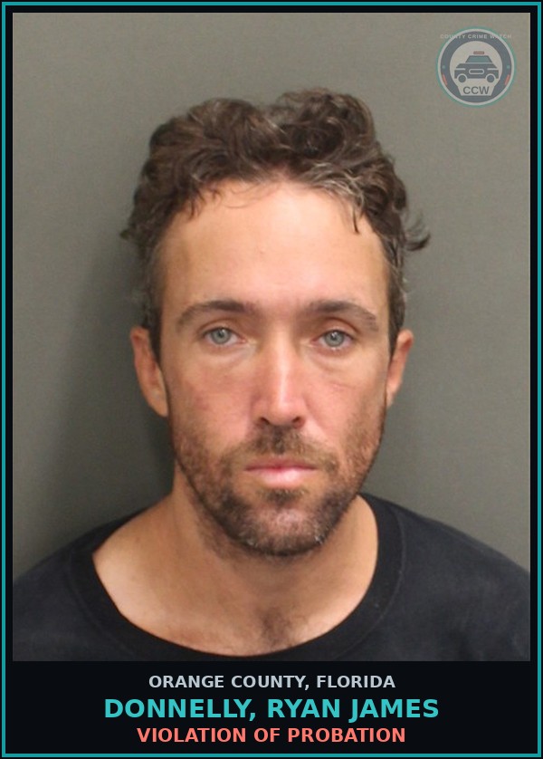 Booking mugshot of DONNELLY, RYAN JAMES in Orange County