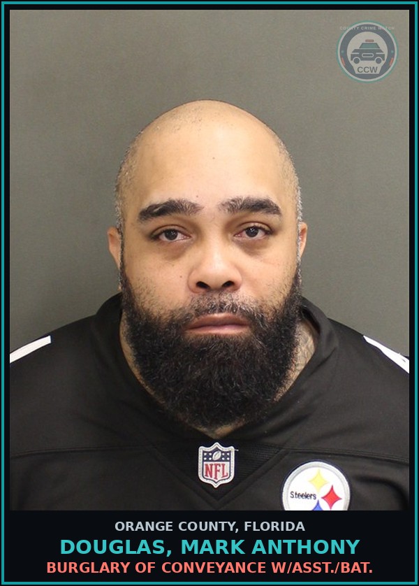 Booking mugshot of DOUGLAS, MARK ANTHONY in Orange County