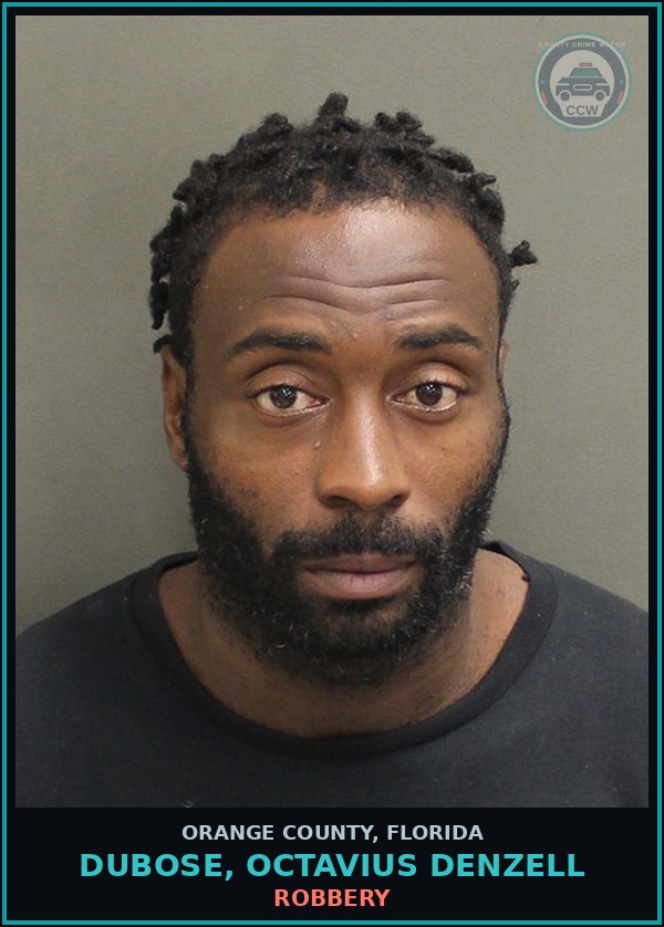 Booking mugshot of DUBOSE, OCTAVIUS DENZELL in Orange County