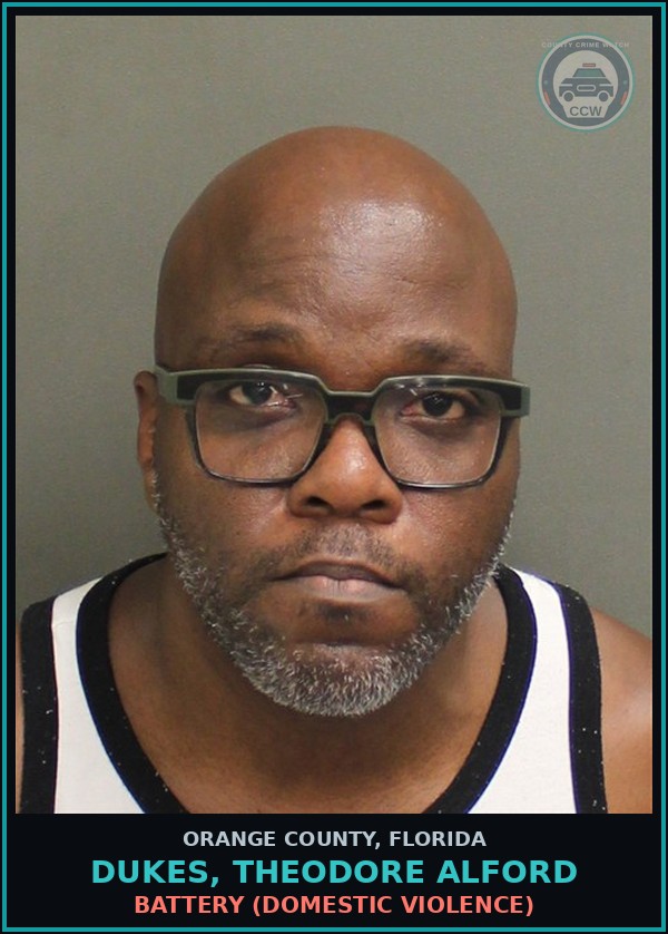 Booking mugshot of DUKES, THEODORE ALFORD in Orange County