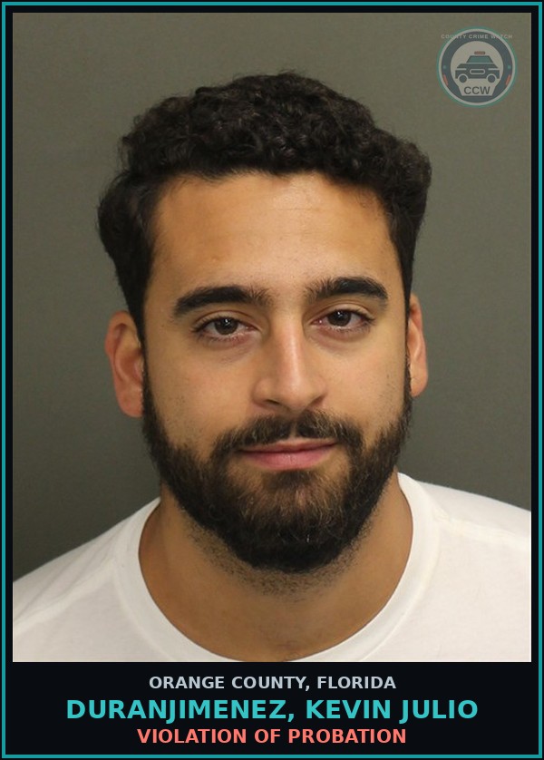 Booking mugshot of DURANJIMENEZ, KEVIN JULIO in Orange County