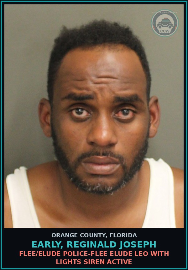 Booking mugshot of EARLY, REGINALD JOSEPH in Orange County