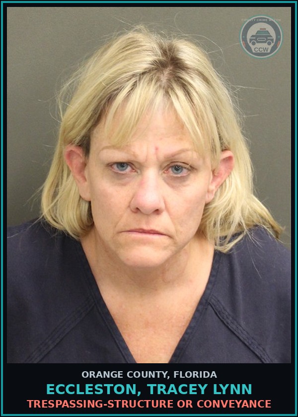 Booking mugshot of ECCLESTON, TRACEY LYNN in Orange County