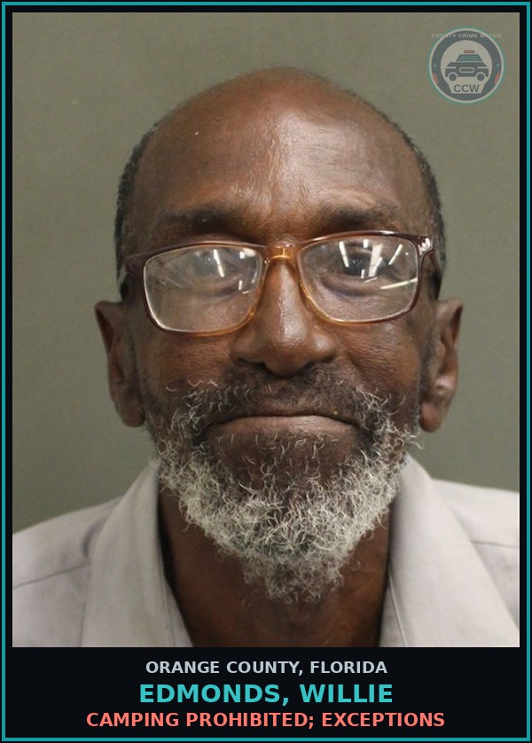Booking mugshot of EDMONDS, WILLIE in Orange County