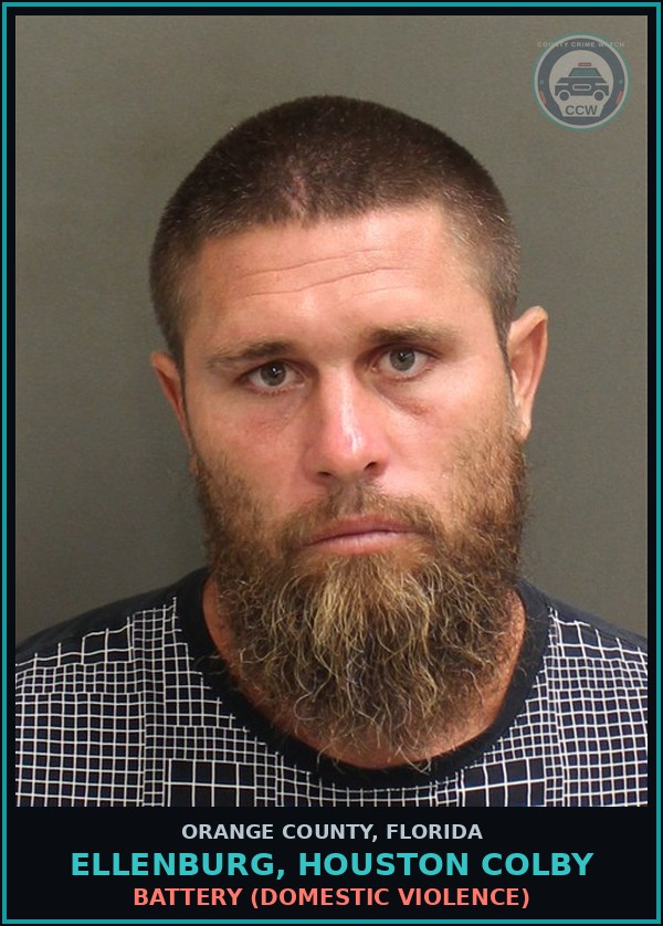 Booking mugshot of ELLENBURG, HOUSTON COLBY in Orange County