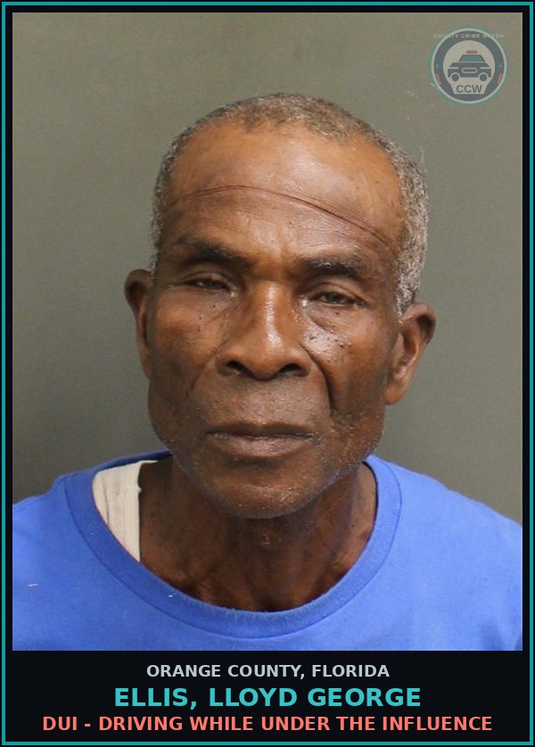 Booking mugshot of ELLIS, LLOYD GEORGE in Orange County