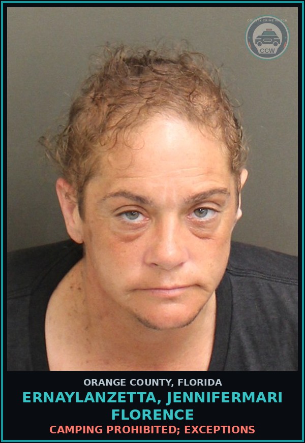 Booking mugshot of ERNAYLANZETTA, JENNIFERMARI FLORENCE in Orange County