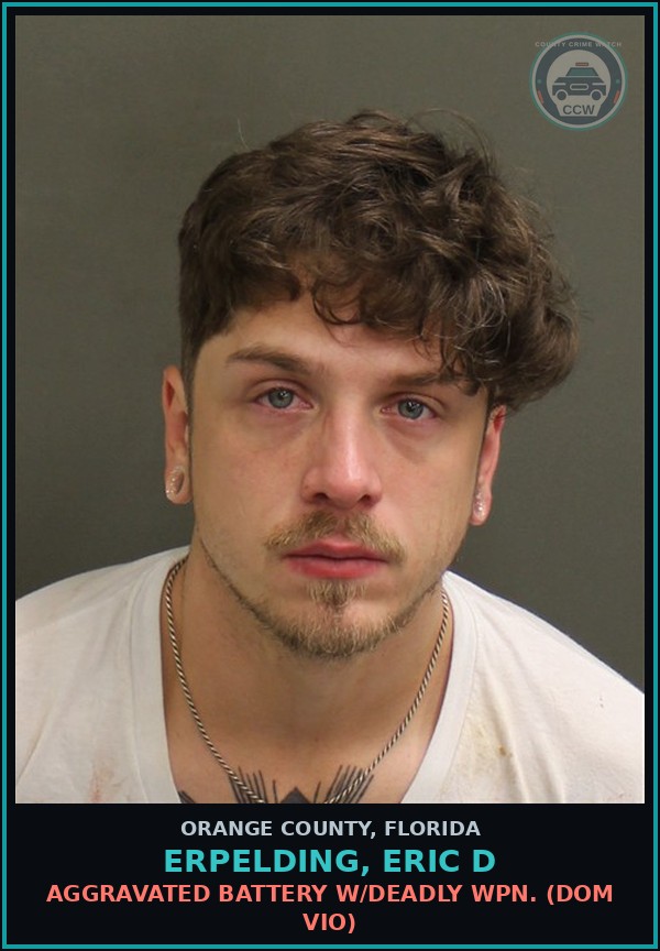 Booking mugshot of ERPELDING, ERIC D in Orange County
