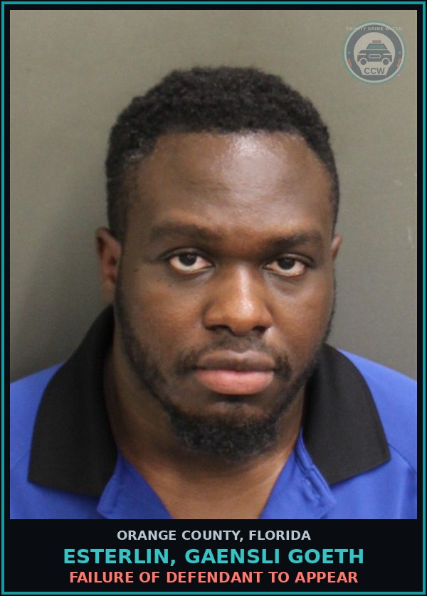 Booking mugshot of ESTERLIN, GAENSLI GOETH in Orange County