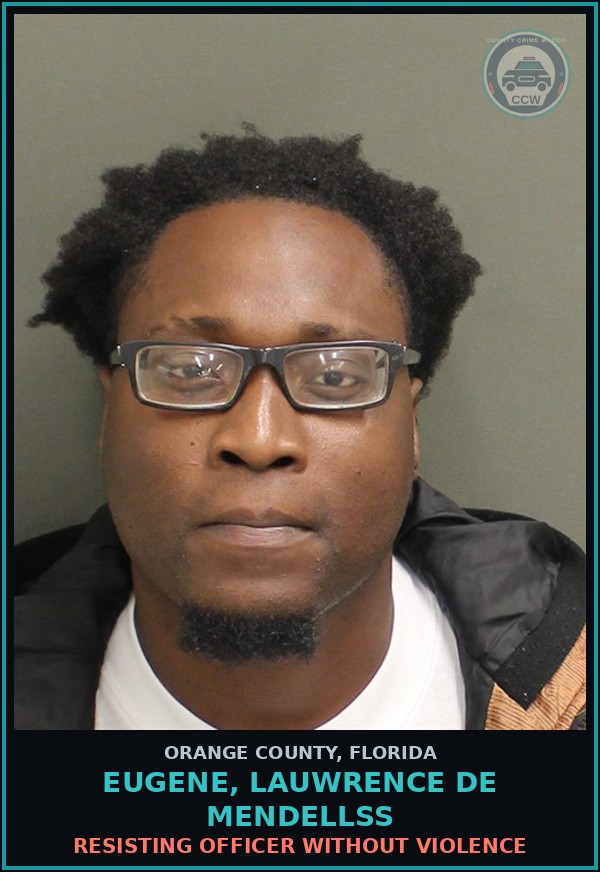 Booking mugshot of EUGENE, LAUWRENCE DE MENDELLSS in Orange County