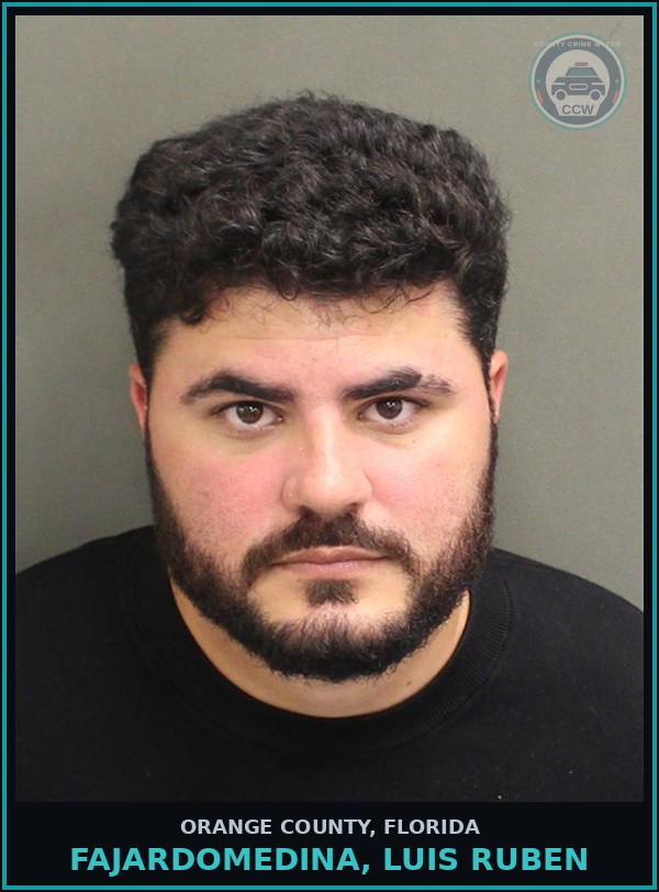 Booking mugshot of FAJARDOMEDINA, LUIS RUBEN in Orange County