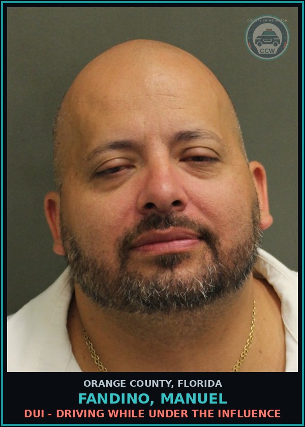 Booking mugshot of FANDINO, MANUEL in Orange County