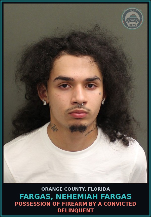 Booking mugshot of FARGAS, NEHEMIAH FARGAS in Orange County