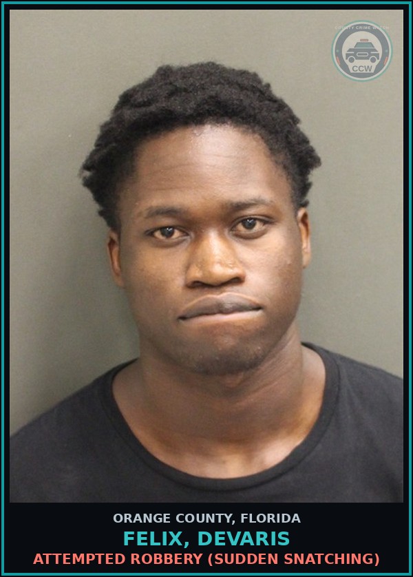 Booking mugshot of FELIX, DEVARIS in Orange County
