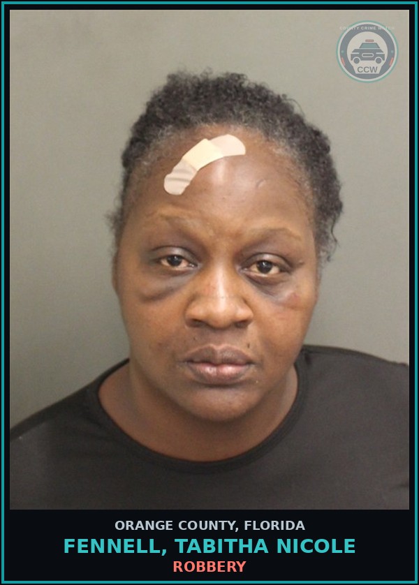 Booking mugshot of FENNELL, TABITHA NICOLE in Orange County