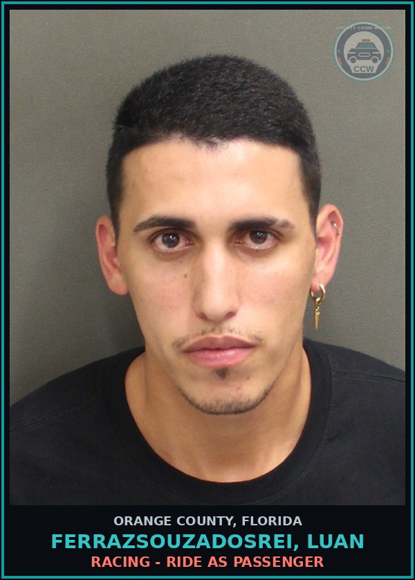 Booking mugshot of FERRAZSOUZADOSREI, LUAN in Orange County