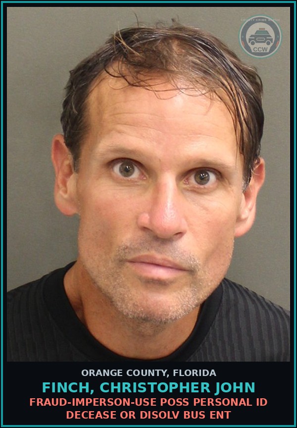 Booking mugshot of FINCH, CHRISTOPHER JOHN in Orange County