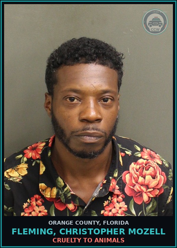 Booking mugshot of FLEMING, CHRISTOPHER MOZELL in Orange County