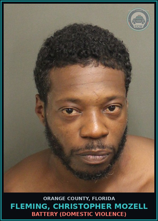 Booking mugshot of FLEMING, CHRISTOPHER MOZELL in Orange County