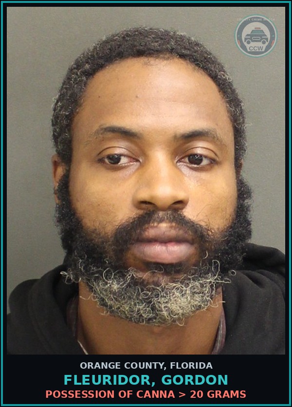 Booking mugshot of FLEURIDOR, GORDON in Orange County