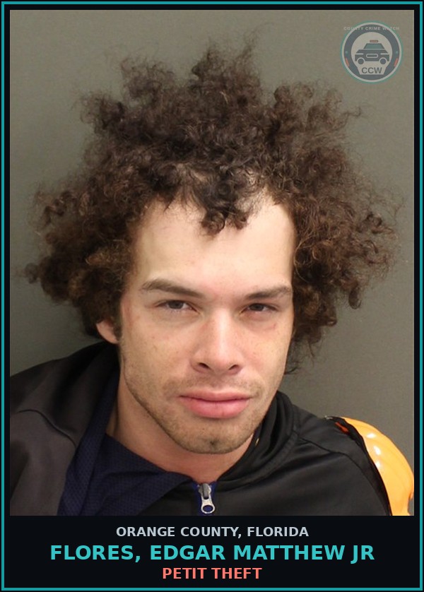 Booking mugshot of FLORES, EDGAR MATTHEW JR in Orange County