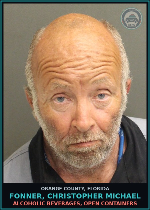 Booking mugshot of FONNER, CHRISTOPHER MICHAEL in Orange County
