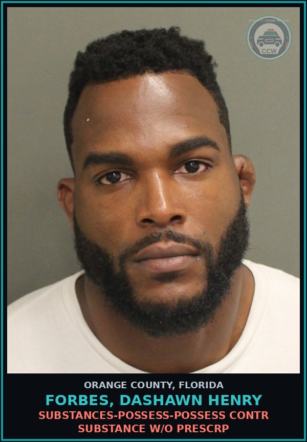 Booking mugshot of FORBES, DASHAWN HENRY in Orange County