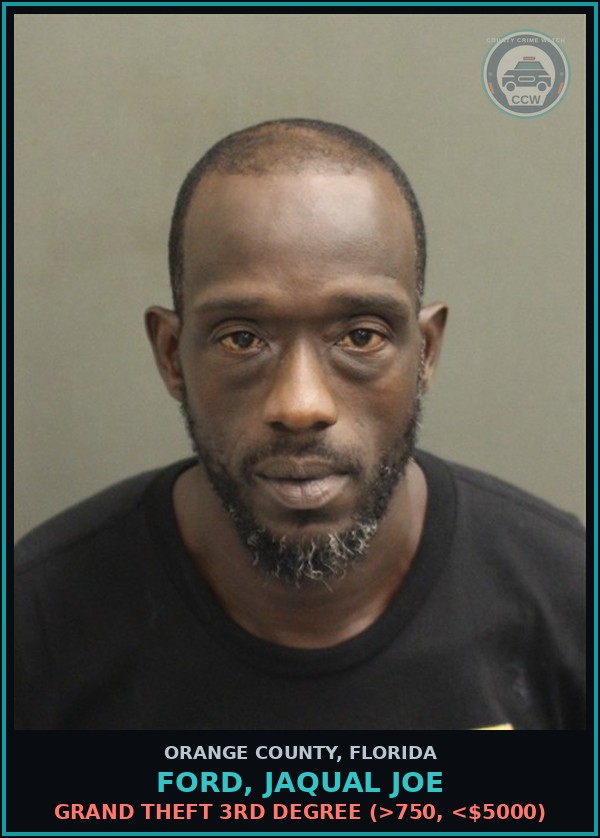 Booking mugshot of FORD, JAQUAL JOE in Orange County