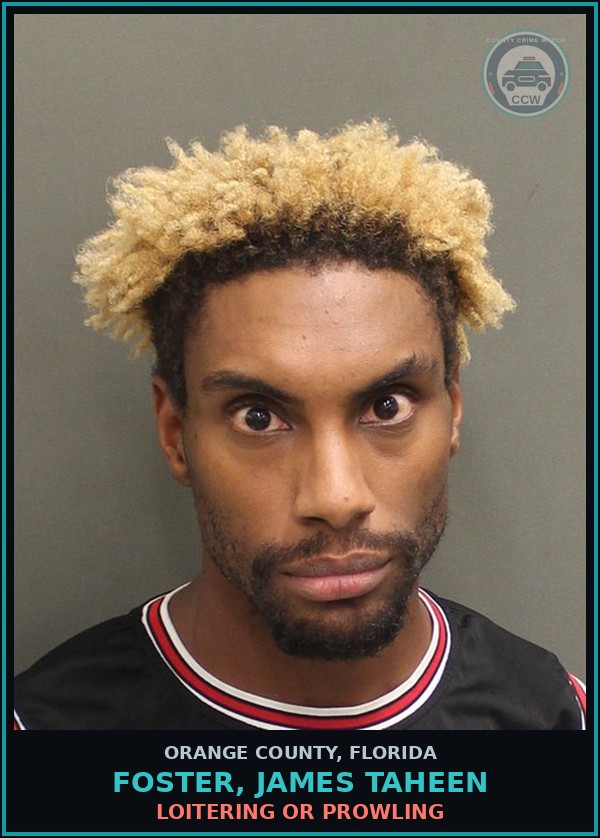 Booking mugshot of FOSTER, JAMES TAHEEN in Orange County