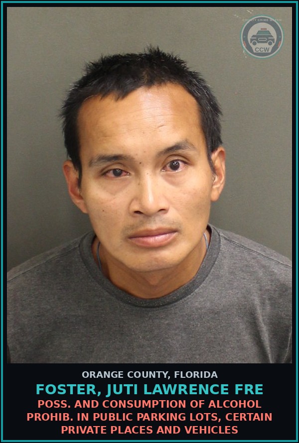 Booking mugshot of FOSTER, JUTI LAWRENCE FRE in Orange County