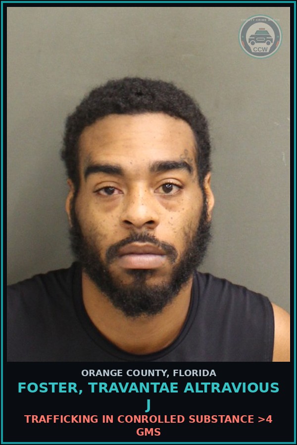 Booking mugshot of FOSTER, TRAVANTAE ALTRAVIOUS J in Orange County