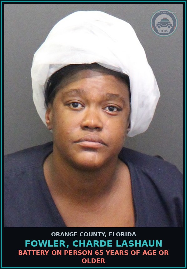 Booking mugshot of FOWLER, CHARDE LASHAUN in Orange County