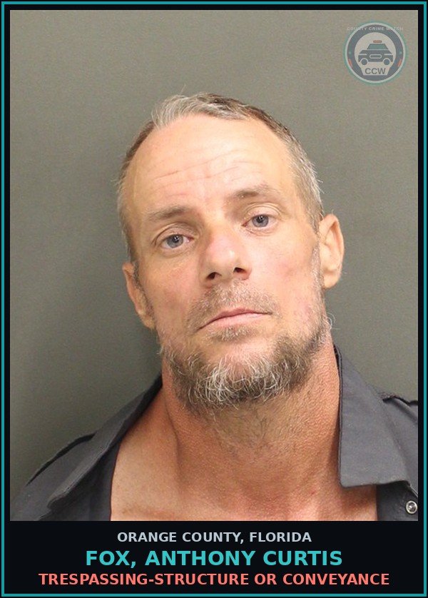 Booking mugshot of FOX, ANTHONY CURTIS in Orange County