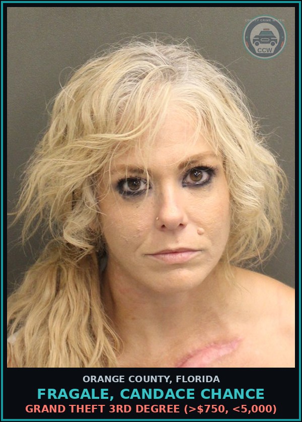 Booking mugshot of FRAGALE, CANDACE CHANCE in Orange County