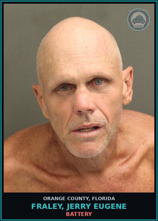 Booking mugshot of FRALEY, JERRY EUGENE in Orange County
