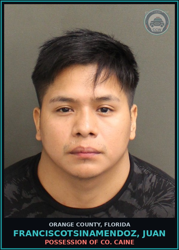 Booking mugshot of FRANCISCOTSINAMENDOZ, JUAN in Orange County