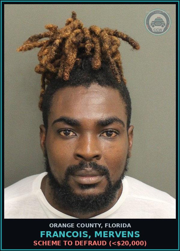 Booking mugshot of FRANCOIS, MERVENS in Orange County
