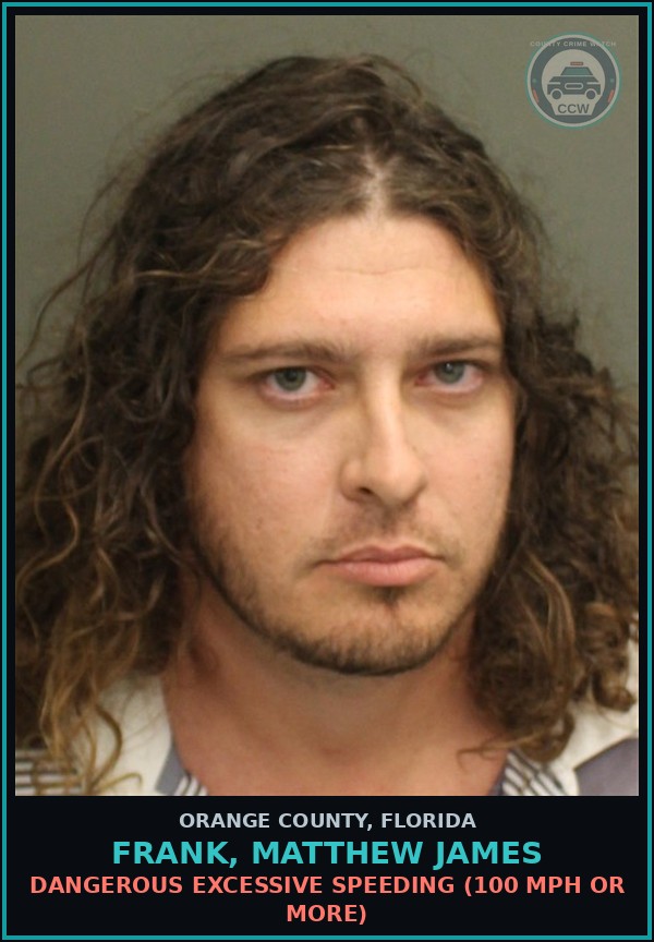 Booking mugshot of FRANK, MATTHEW JAMES in Orange County