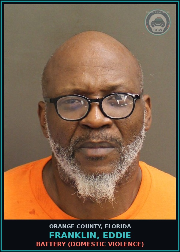 Booking mugshot of FRANKLIN, EDDIE in Orange County