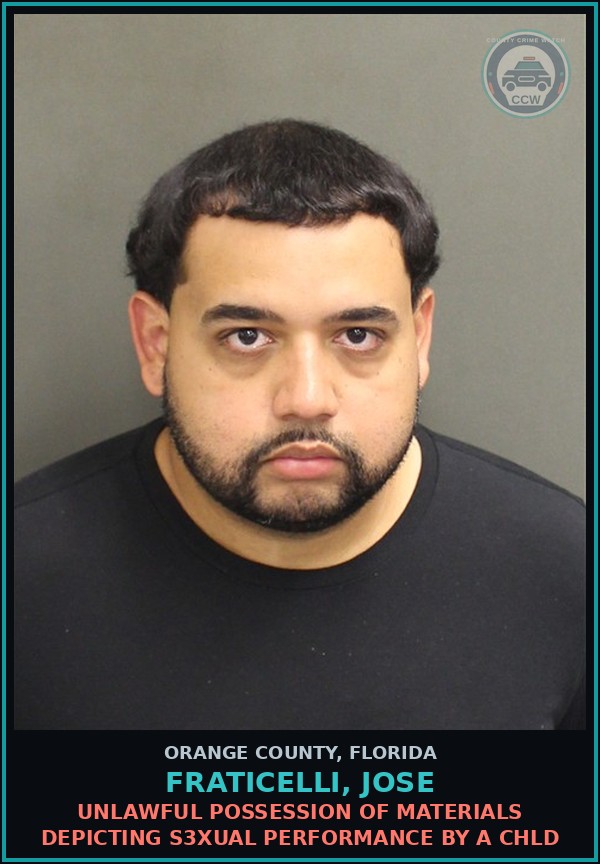 Booking mugshot of FRATICELLI, JOSE in Orange County