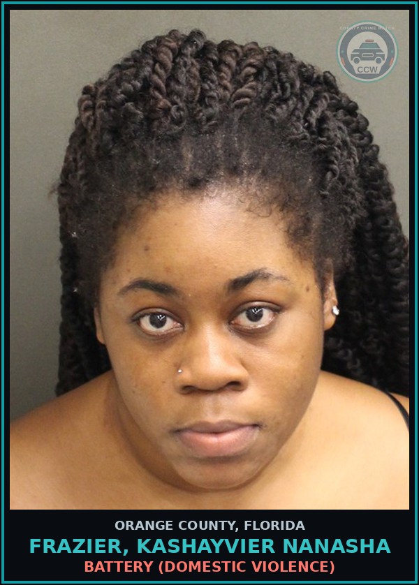 Booking mugshot of FRAZIER, KASHAYVIER NANASHA in Orange County