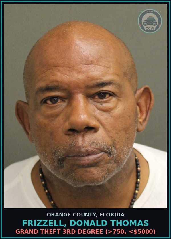 Booking mugshot of FRIZZELL, DONALD THOMAS in Orange County