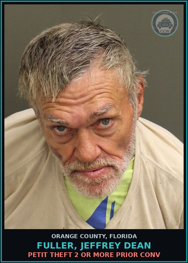 Booking mugshot of FULLER, JEFFREY DEAN in Orange County
